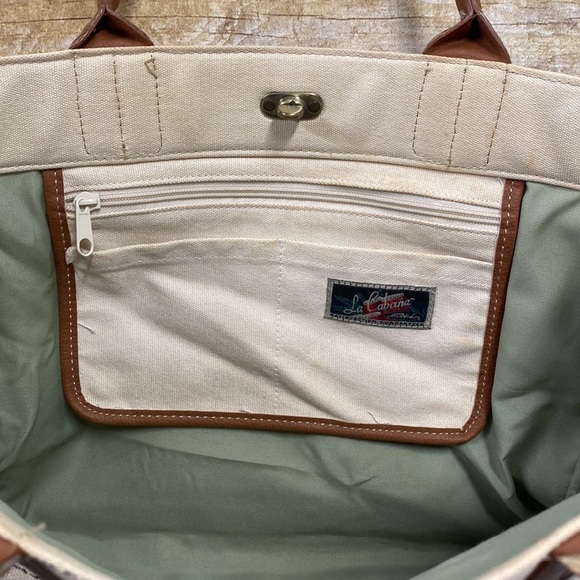 La Cabaña canvas beach tote - Picture 9 of 12